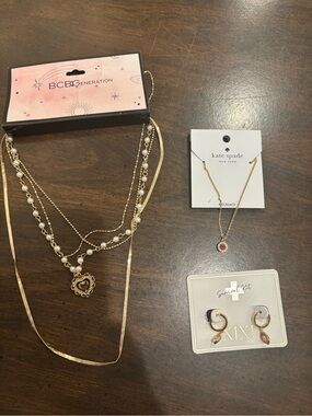 Kate Spade BCBGeneration and XIXI Necklace and Earrings bundle